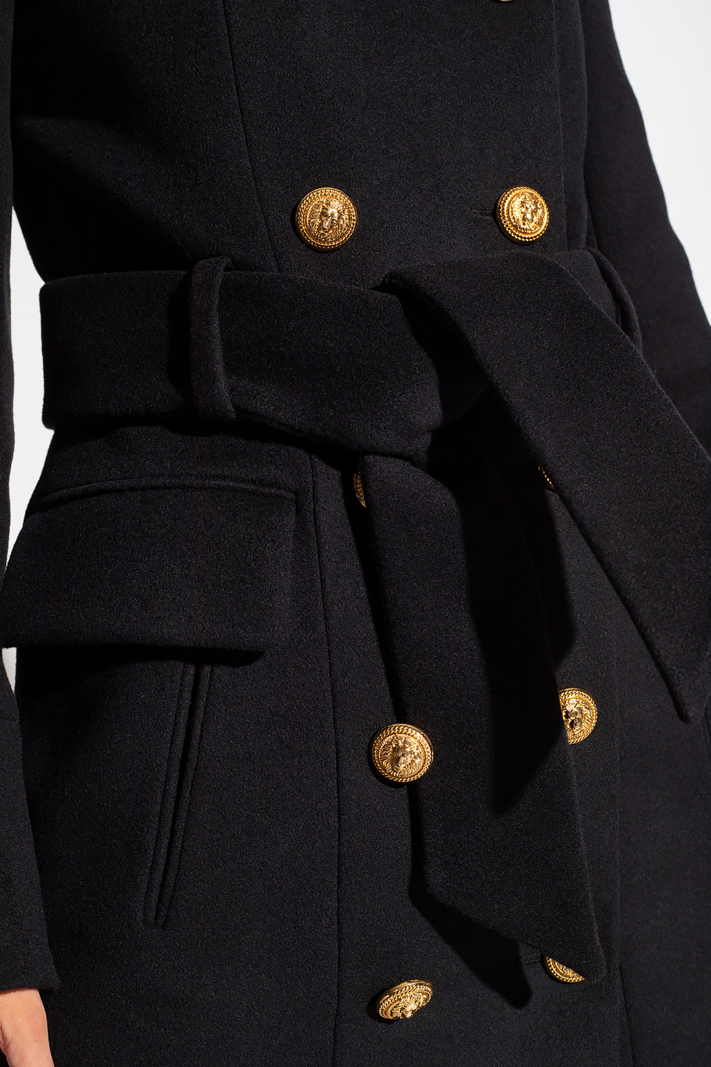 Short wool coat Balmain - SchaferandweinerShops KR - balmain